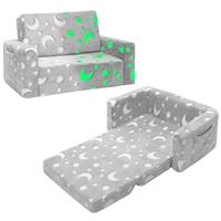 oddler Couch,Kids Couch, Fold out Kids Sofa Chair, Toddler Convertible Sofa to Lounger Pull Out Couch