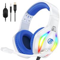 Fachixy2024 NewFC100 Wireless Gaming Headset - 2.4GHz & Bluetooth Headphones with Microphone - 3D Stereo Sound & 50Hrs Battery Life - For PS5,PS4,PC,Mac,Tablets,Switch and Smartphones