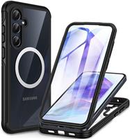 CENHUFO Case with Built-in Screen Protector Military Grade Shockproof Clear Cover 360 Full Body Protective Rugged Phone Case