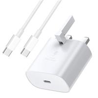 25W Samsung Phone Fast Charger, Samsung USB C Plug and Cable USBC to Type C 1M for Galaxy Charging S25/S24/S23 Ultra/S22/S21/S20 FE/A55/A54/A53/A55/A34/A33/A32/A52S/A16/A14/A15/A35/A05S/A13/A12/A20E