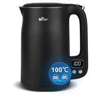 Bear Electric Kettle 1.7L 40C~100C 12 Temperatures Control Kettle Digital Display with Keep Warm Function,1800w 304 Stainless Steel Fast Boil Black Kettle, Dry Protection, BPA Free Smart kettle
