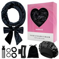 weiwei Velvet Heatless Curlers Rollers Headband -Style 3