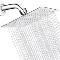 WOOPHEN Rain Shower Head, Ultra-Thin Design-Pressure Boosting, Awesome Some Experience, High Flow Stainless Steel Rainfall Shower Head