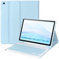 Keyboard Case for Samsung Galaxy Tab A9+/Plus 11 2023(SM-X210/X216/X218),Case with Keyboard for Samsung Tab A9+ with S Pen Holder,Detachable Bluetooth Keyboard for Galaxy A9 Auto Wake/Sleep