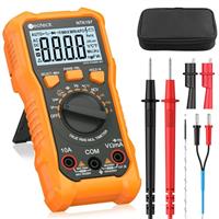Neoteck Digital Multimeter Voltmeter Tester with NCV, LCD for AC/DC Voltage&Current, Resistance, Capacitance, Live Wire, Frequency, Temperature, Continuity, Diode Measuring