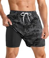 APTRO Mens Swimming Shorts Swimming Trunks Men Compression Liner Swim Shorts 7" Board Shorts 01