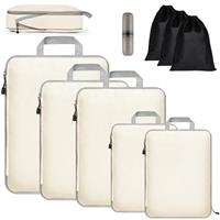 Pystuvo 9 PCS Packing Cubes for Suitcase, Extensible Organizer Bags For Travel Suitcase Organization