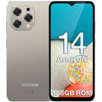 DOOGEE Phone, N55 Android 14 Mobile Phone(2024), 128GB ROM/1TB TF, 90Hz 6.56" HD+ Waterdrop Screen, 5150mAh, Octa Core, 13MP+8MP, 4G Dual SIM Free Unlocked, OTG, Protective Case - Gray