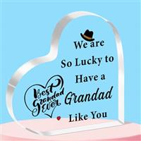 QMVMV Grandad Gifts from Grandchildren Acrylic Plaque Gifts