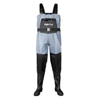 Night Cat Fishing Waders Waterpoof for Men Women Hunting Chest Waders With Boots Breathable Blue