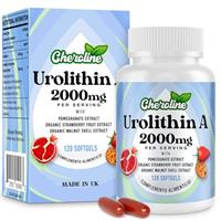 Urolithin A Supplement 2000mg - 120 Softgels 60-Day Supply - Enhanced with Pomegranate, Strawberry, and Walnut Extracts - for Mitochondria & Energy