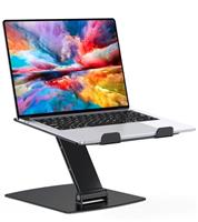 Glangeh Laptop Stand Adjustable Height, Ergonomic Portable Laptop Riser Holder for Desk, Aluminum Foldable Laptop Computer Monitor Stands Compatible with MacBook Air Pro, Dell, HP (10-16")