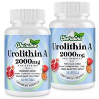 Urolithin A Supplement 2000mg - 120 Softgels 60-Day Supply - Enhanced with Pomegranate, Strawberry, and Walnut Extracts - for Mitochondria & Energy