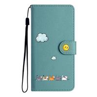 Jeffene Wallet Case for iPhone 16e(6.1 inch),Cute Cat PU Lea