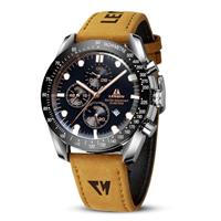 LN LENQIN Mens Watches Analog Quartz Watches for Men 30M Waterproof Men's Wrist Watches Fashion Business Watches with Date Leather Watch No Chronograph