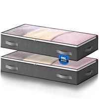 AIOR Under Bed Storage, 90L Large Capacity Closet Organizer Bags for Clothes