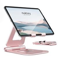 NULAXY Dual Foldable iPad Stand, Fully Adjustable Desktop Tablet Holder for Desk, iPad Accessories for Office Kindle Compatible with 4-11" Mobile Devices iPad Pro/Air/Mini, iPhone Pro/Max/Plus, Nexus