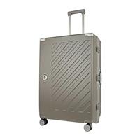 JLY 100% Polycarbonate Zipperless Luggage, Double TSA Locks Hardshell Suitcase with 4 Spinner Wheels, Aluminium Handle, Cabin Carry On, Flight Checked Travel Case
