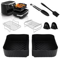 HOMELYLIFE Air Fryer Accessories 8 Pcs AF500UK, Dual Air Fry