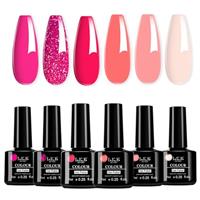 LKEE Gel Nail Polish Set with 108W U V Lamp - 65Pcs Nail Kits for Starter, 36 Vibrant Spring Colors Gel Nail Polish with Top Base Coat - Ideal Christmas Gift for Women