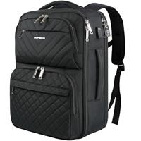 EMPSIGN Laptop Backpack Purse for Women with USB Charging Port, 15.6 Inch Travel Water Resistant Quilted Backpack, High-Capacity 30L Work Business Computer Backpack