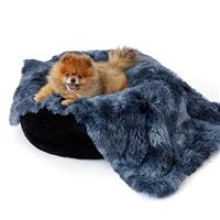 Bedsure Waterproof Dog Blankets for Small Dogs - Calming Cat Blanket for Couch Protector Washable, Long Faux Fur Pet Throw Blanket for Puppy, Reversible Furniture Protection