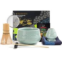 TEANAGOO Matcha Tea Set,Matcha Bamboo Whisk, Scoop Tea Making Kit TG-N-D