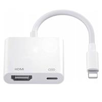 Denlane HDMI Adapter for iPhone, iPad, iPod - 1080P Digital AV Converter With Charging, Sync Screen Video & Audio to TV/HDTV/Projector/Monitor, Plug & Play