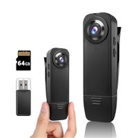 kaysunlink Upgraded Mini Body Camera 1080P Police Body Camera 64GB Memory Card,Body Worn Cam,Premium Portable,Wearable Patrol Video Recording Camcorder (64GB)