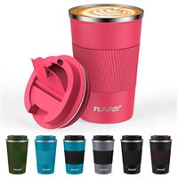 Travel Mug, 380ml Insulated Coffee Cup Travel Mug with Leakproof Lids