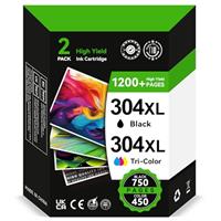 INKYEAH 304XL High Yield Ink Cartridges Combo Pack, Replacement for HP 304 Ink Cartridges Black and Colour Original, Printer Ink 304 XL for Envy 5030 5032 DeskJet 3720 2600 3750 3760 2630