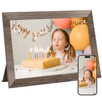AHOWAI 64GB Digital Photo Frame WiFi, 10.1 Inch 1280x800 IPS LCD Touchscreen Digital Picture Frame, Auto-Rotate Electronic Photo Frame, Share Photos or Videos via Frameo App, Best Gift for Favorite