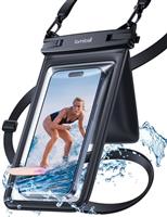 Lamicall IPX8 Waterproof Phone Pouch Case - [Double Space Design] 7.5 Underwater Phone Case for Swimming Dry Bag with Lanyard for iPhone 16 15 14 13 12 11 Pro Max Plus Mini, Xs, S24, Fit up to 7.5