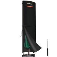 HEIMUNI Waterproof Garden Parasol Cover - 420D Cantilever Umbrella Cover with Zip, Multipurpose
