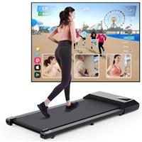 DeerRun Raceable Walking Pad Suitable for High-tech Equipment, Max 136kg Under Desk Treadmill with APP Control, 1863W Running Machine with Multi-Runner Races for Home and Office,Door to Door Delivery