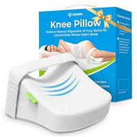 AUVON Contoured Leg Knee Pillow for Sleeping, Cooling Memory