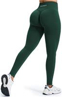 JOYSPELS Seamless Gym Leggings for Women - High Waisted Ruched Scrunch Bums Lifting Activewear Leggings Workout Running Sports Womens Yoga Pants