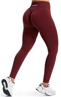 JOYSPELS Seamless Gym Leggings for Women - High Waisted Ruched Scrunch Bums Lifting Activewear Leggings Workout Running Sports Womens Yoga Pants