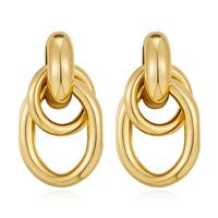 LILIE&WHITE Two Tone Earrings for Women Gold and Silver Stat