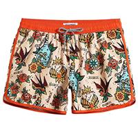 MaaMgic Mens 5" Short 70s 80s 90s Vintage Swim Trunks Quick Dry Bathing Suits Swimming Shorts Swimsuits Board Shorts