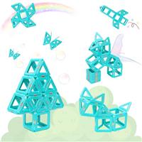 Dcsioike Magnetic Tiles Building Blocks Toys Gifts for 3 4 5 6 7+ Year Old Boys Girls, Kids Learning Development Construction Set, Christmas Birthday Gift Age 3-8 Toddlers