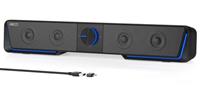 Jeecoo A40 PC Speakers, Computer Speakers for Desktop Monitor,Usb Speaker Stereo Sound with Vibrating Diaphragms, Touch-Control Flowing LED, With a Type-C adapter Bluetooth & USB Input(Not 3.5mm Jack