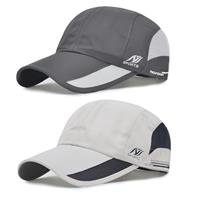 TAGVO Quick Dry Baseball Cap Mens, 2 Unstructured Lightweight Breathable Adjustable Baseball Caps Fishing Hat Stretch Outdoor Sports Cap Unisex Daily Baseball Cap 56-62