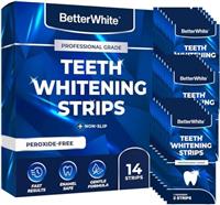 BetterWhite Professional Teeth Whitening Strips 7 Treatments - Enamel Safe - Non-Sensitive Formula - Peroxide-Free Whitening Strips - Dentist Formulated Teeth Whitening Kit