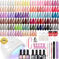 PHOENIXY Gel Nail Polish Set, Gel Nail Polish Set with Lamp Starter Kit