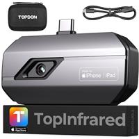 TOPDON TC002 Thermal Imaging Camera, Infrared Thermal Imager for iPhone & iPad, 256x192 IR Resolution, 40mk Heat Sensitivity