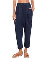 Famulily Womens Flowy Boho Yoga Pants Cotton Elastic Waisted