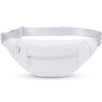 MAXTOP Bumbag Waist Fanny Pack Running Belt for Men Women Unisex Bum Bag with Headphone Jack and 3-Zipper Pockets Adjustable Belt for Outdoors Workout Hiking Gifts for Men Women