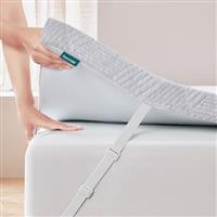 Bonnvia Mattress Topper, Mattress Topper with Machine Washable Bamboo Fibre Cover