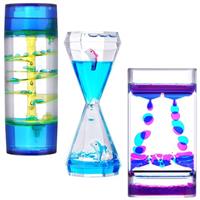 OSDUE Sensory Toys for Relaxation, Liquid Motion Bubbler Timer, Lava Lamp Effect Sensory Toy, Autism Toy and Special Needs Sensory Fidget, Calming Stress Relief Hourglass Toy